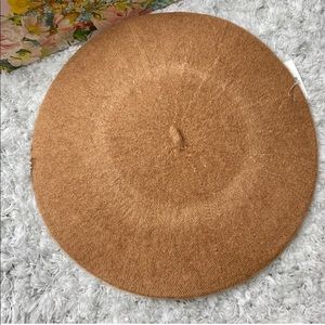 Vintage Wool French Beret- CAMEL TAN COLOR